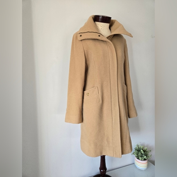 Kenneth Cole Reaction Wool Camel Women's Coat. Size 14 - Picture 2 of 12